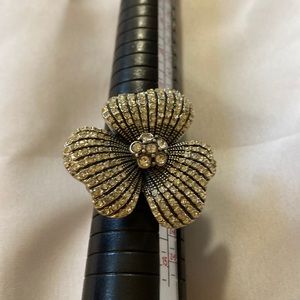 The fashion jewelry ring goes up to size 13 because it is adjustable